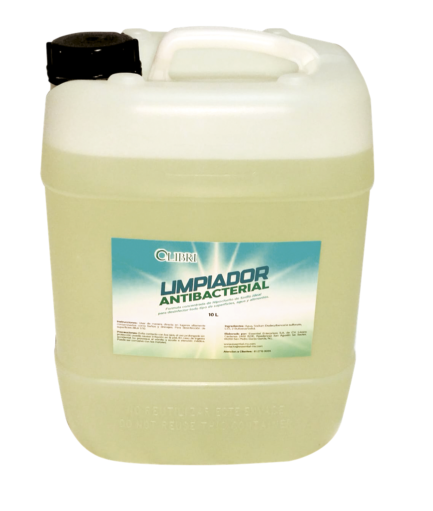 Limpiador Multiusos Antibacterial Base Cloro 10 L
