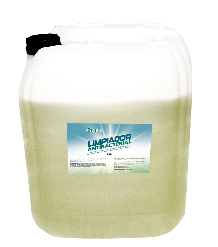 Limpiador Multiusos Antibacterial Base Cloro 20 L