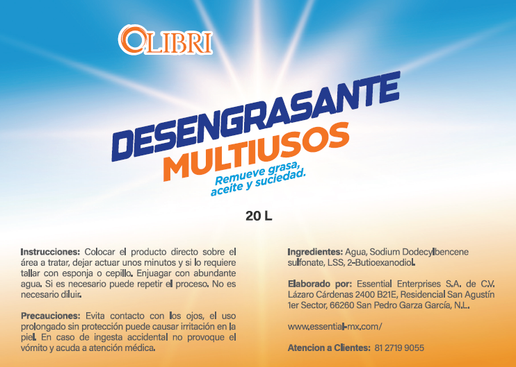Desengrasante Liquido 20 L