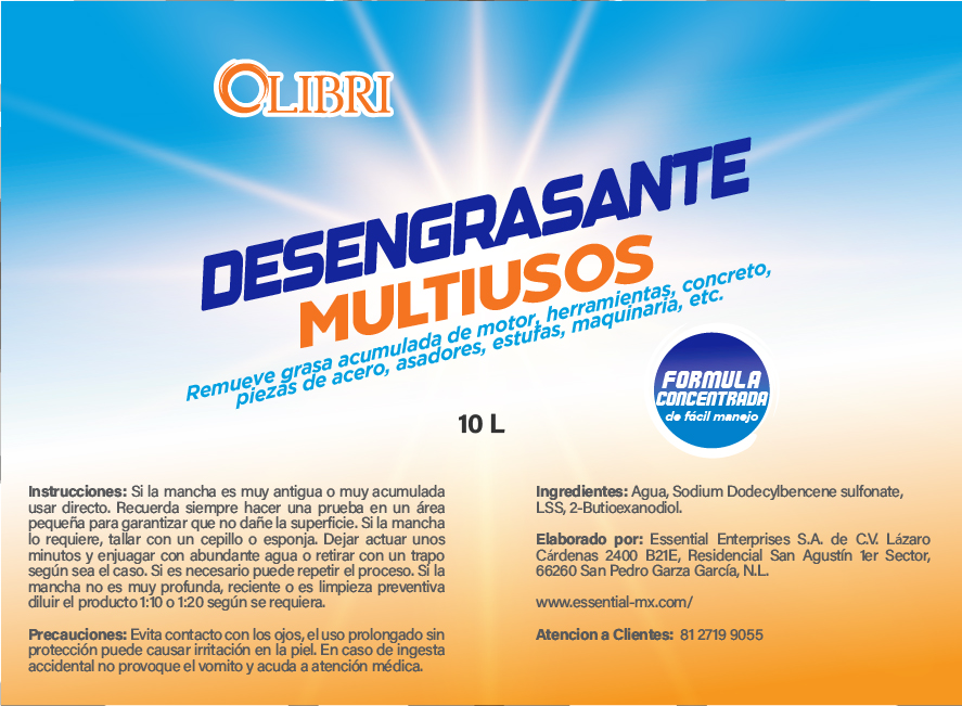 Desengrasante Liquido ULTRA 10 L 
