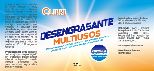 [HYB-OLI-0008] Desengrasante Liquido ULTRA 3.7 L